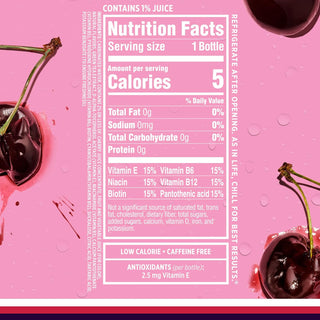 Sparkling Ice Flavored Sparkling Water, Black Cherry, 17 oz (Pack of 12)