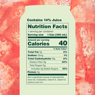 Olipop Sparkling Prebiotic Soda, Watermelon Lime, 12oz (Pack of 12)