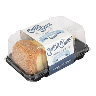 Cotton Blues Cheesecake Co. Sea-Salted Caramel Swirl Cheesecake Slice, 6 Ounce, 12 Per Case