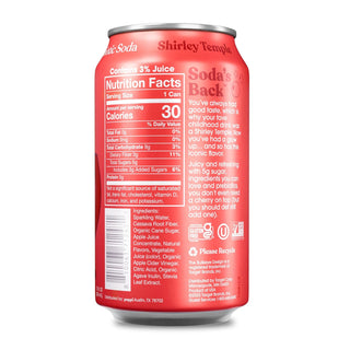 Poppi Prebiotic Soda, Shirley Temple, 12oz (Pack of 12)