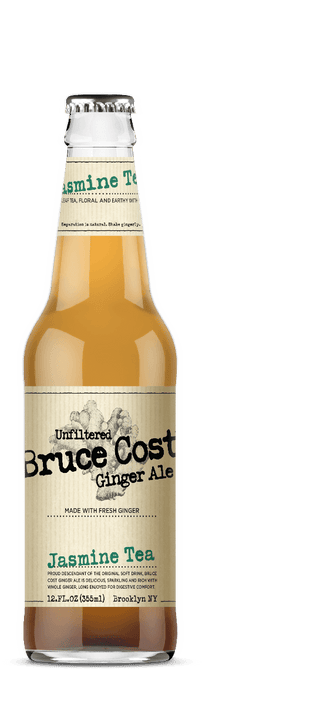 Bruce Cost Unfiltered Original Ginger Ale Jasmine Tea 12 oz - Multi Pack