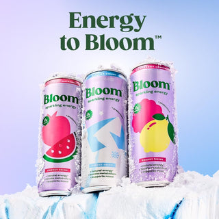 Bloom Sparkling Energy Drink, Glacier Crush, 12oz (Pack of 12)
