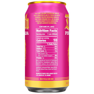 Liquid Death Flavored Sparkling Water, Piña Killada (Classic Piña Colada), 12oz (Pack of 12)
