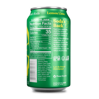 Poppi Prebiotic Soda, Lemon Lime, 12 oz (Pack of 12)
