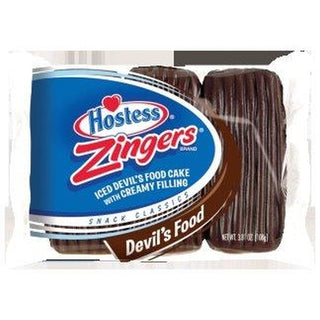 Hostess Single Serve Chocolate Zinger Snack, 3.81 Ounce, 6 Per Pack, 6 Per Case