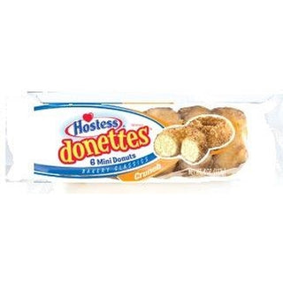Hostess Mini Single Serve Crunch Donettes Snack, 4 Ounce, 10 Per Pack, 6 Per Case