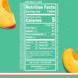 Sparkling Ice Flavored Sparkling Water, Peach Nectarine, 17 oz (Pack of 12)