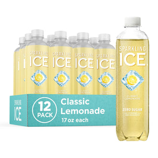 Sparkling Ice Flavored Sparkling Water, Classic Lemonade, 17 oz (Pack of 12)
