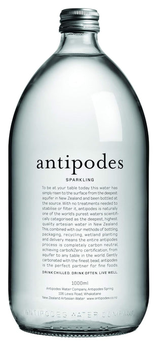 Antipodes Sparkling Water, 1 Liter (Pack of 6)