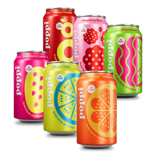 Poppi Prebiotic Soda, Fun Favorites Variety, 12oz (Pack of 12)