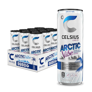 CELSIUS Sparkling Energy Drink, Frozen Berry Arctic Vibes, 12oz (Pack of 12)