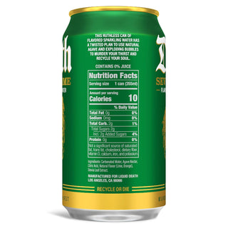 Liquid Death Sparkling Water, Severed Lime, 12oz (Pack of 12)