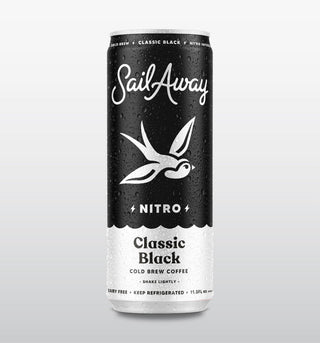 Sail Away Cold Brew Nitro Coffee, Classic Black, 11.5oz (Pack of 12)