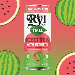 RYL Iced Tea, Watermelon, 16oz (Pack of 12)