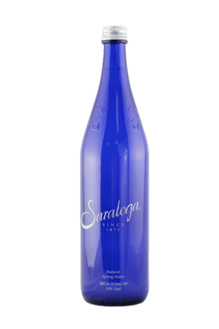 Saratoga Still Natural Spring Water, 28 oz Glass Bottles (Pack of 12)