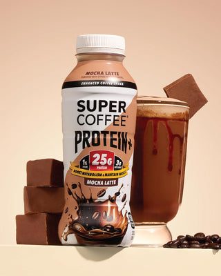 Super Coffee PROTEIN + Mocha Latte, 12oz (Pack of 12)