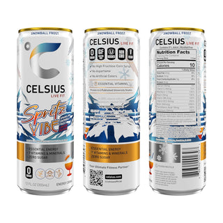 CELSIUS Sparkling Energy Drink, Spritz Vibe, 12oz (Pack of 12)