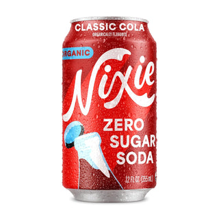 Nixie Organic Zero Sugar Soda, Classic Cola, 12oz (Pack of 12)