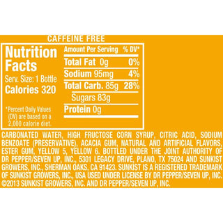 Sunkist Soda, Pineapple, 20oz (Pack of 24)