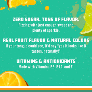 Sparkling Ice Flavored Sparkling Water, Lemon Lime, 17 oz (Pack of 12)