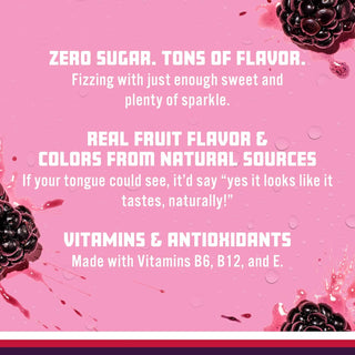 Sparkling Ice Flavored Sparkling Water, Grape Raspberry, 17 oz (Pack of 12)
