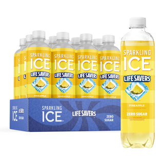 Sparkling Ice Flavored Sparkling Water, LifeSavers Pineapple, 17 oz (Pack of 12)