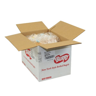 Burry Sliced Thaw & Serve Plain Bagel, 4 Ounce, 36 Per Case