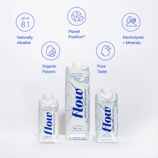 Flow Alkaline Spring Water, 16.9oz (Pack of 12)