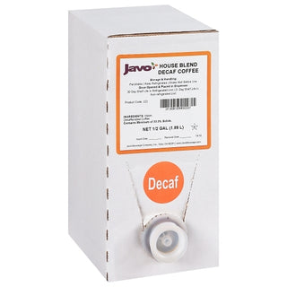 Javo Beverage 40X House Blend Decaf Coffee Bag In Box, 0.5 Gallon, 2 Per Case