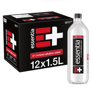 Essentia Ionized Alkaline 9.5 pH Bottled Water, 1.5 Liter, (Pack of 12)