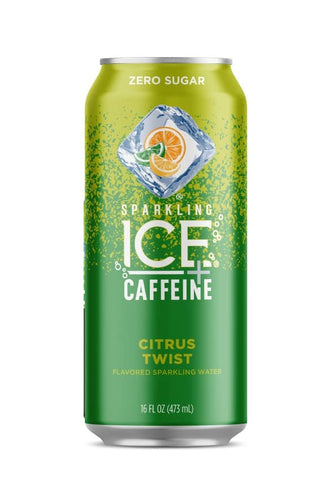 Sparkling ICE Sparkling Water with Caffeine, Citrus Twist, 16oz Cans (Pack Of 12)
