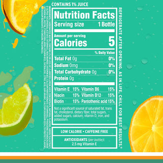 Sparkling Ice Flavored Sparkling Water, Lemon Lime, 17 oz (Pack of 12)