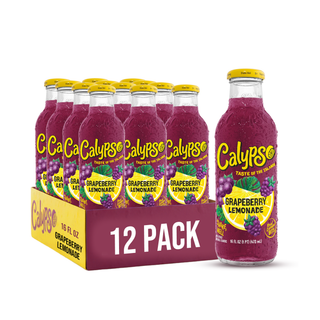 Calypso Lemonade, Grapeberry, 16oz (Pack of 12)
