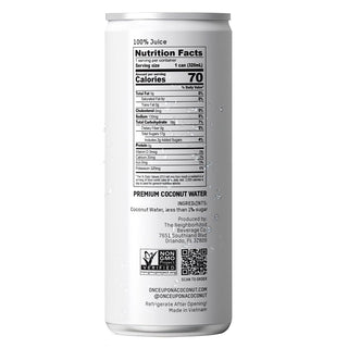 Once Upon a Coconut 100% Pure Coconut Water, 10.8oz (Pack of 12)
