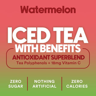 RYL Iced Tea, Watermelon, 16oz (Pack of 12)