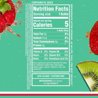 Sparkling Ice Flavored Sparkling Water, Kiwi Strawberry, 17 oz (Pack of 12)
