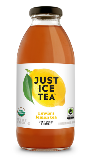 Just Ice Tea, Lewie's Lemon Tea, 16oz (Pack of 12)