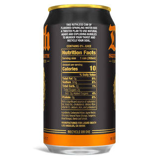 Liquid Death Sparkling Water, Squeezed to Death, 12oz (Pack of 12)