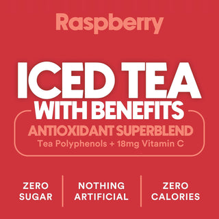 RYL Iced Tea, Raspberry, 16oz (Pack of 12)