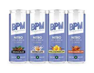 BPM Nitro Cold Brew Coffee, 4 Flavor Variety, 12oz - Multi-Pack
