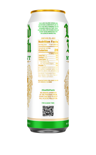 Liquid Death Sparkling Water, MTN Don't, 19.2oz (Pack of 12)