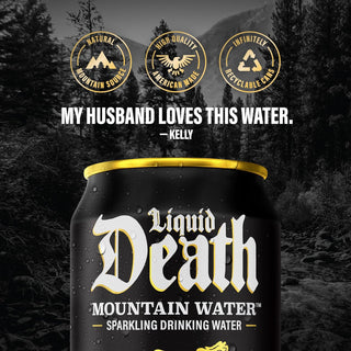 Liquid Death Sparkling Mountain Water 12oz (Pack of 12)