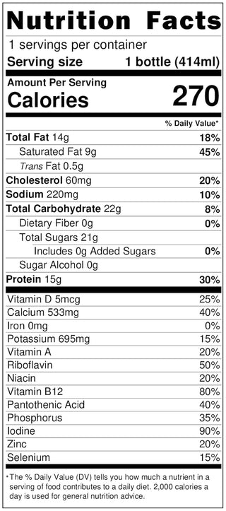 Darigold Shelf Stable Whole Milk, 14oz (Pack of 12)