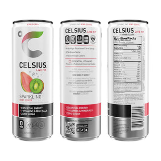 CELSIUS Sparkling Energy Drink, Kiwi Guava, 12oz (Pack of 12)