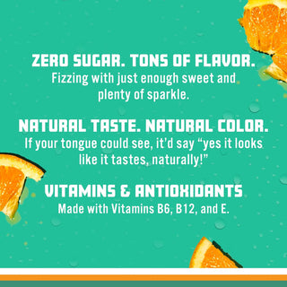 Sparkling Ice Flavored Sparkling Water, Orange Mango, 17 oz (Pack of 12)