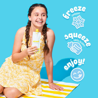 Scoot Frozen Lemonade, Peach, 3oz (Pack of 6)