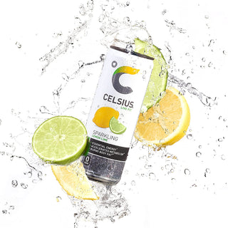 CELSIUS Sparkling Energy Drink, Lemon Lime, 12oz (Pack of 12)