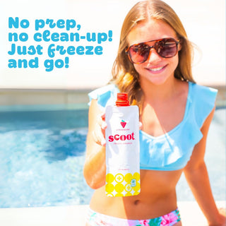 Scoot Frozen Lemonade, Peach, 3oz (Pack of 6)