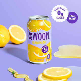 SWOON Sugar Free Lemonade, Classic Lemonade, 12oz (Pack of 12)