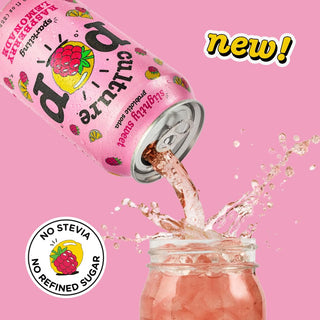 Culture Pop Sparkling Probiotic Soda, Raspberry Lemonade, 12oz (Pack of 12)
